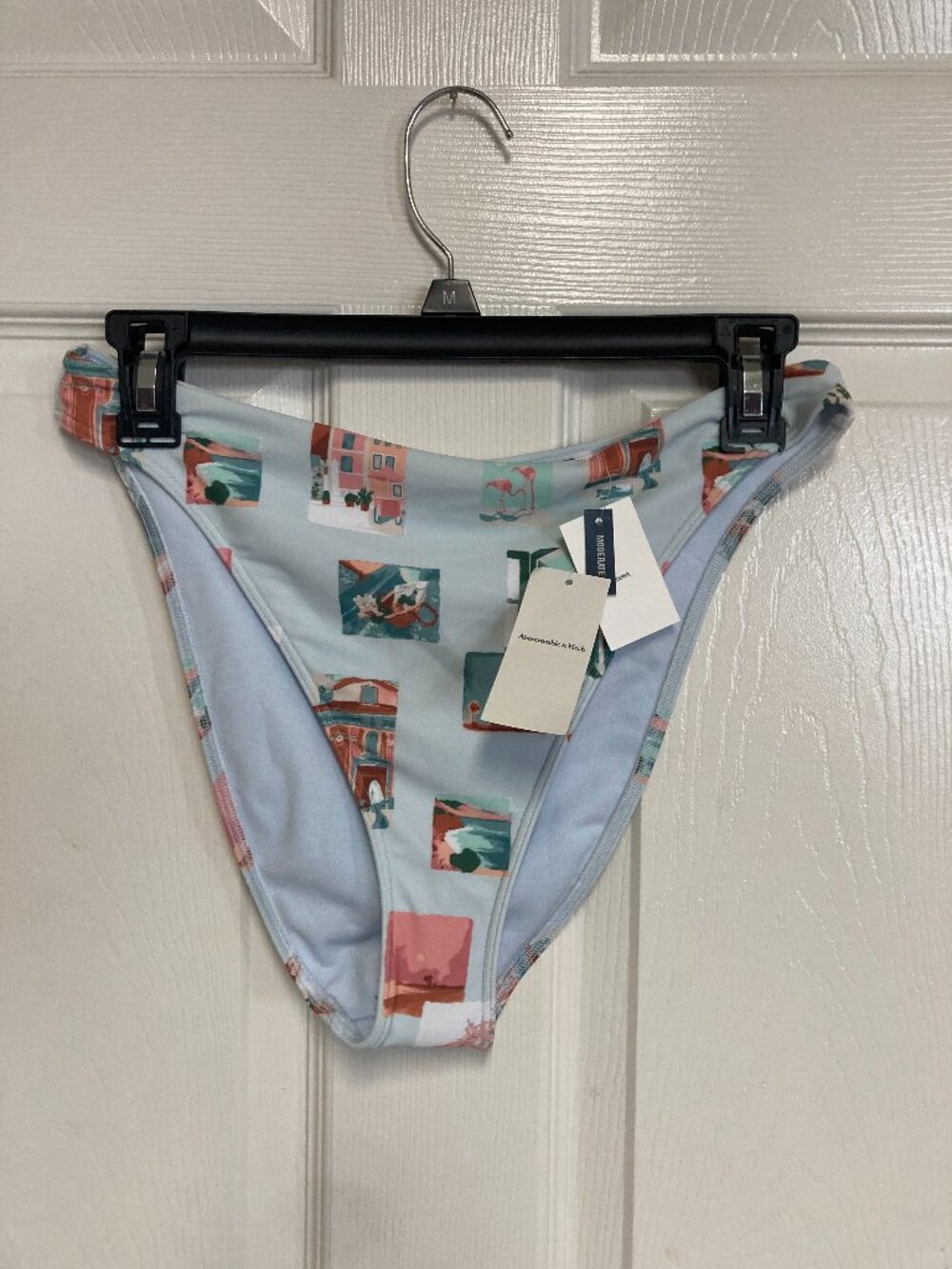 Abercrombie & Titch New With Tags bikini bottom green/blue w/print size medium w